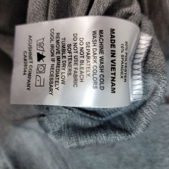 FootJoy Golf Polo Shirt Size L Heather Gray Black Pique Performance - Picture 11 of 12